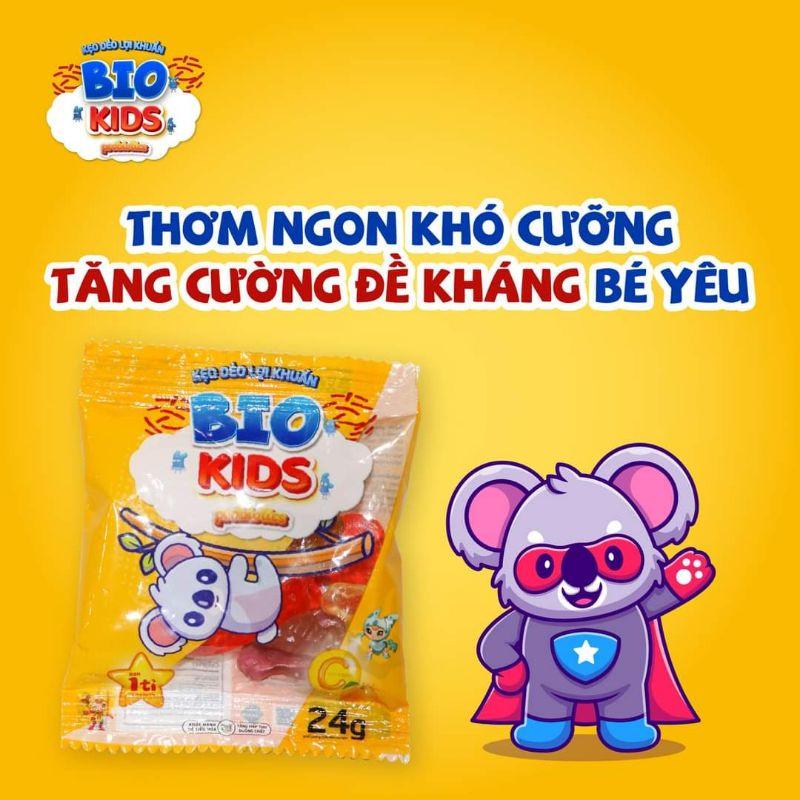 Kẹo Dẻo Lợi Khuẩn BIO KIDS Giúp Trẻ Ăn Ngon, Tiêu Hóa Tốt - Combo 10 Gói x 24g Tiện Lợi