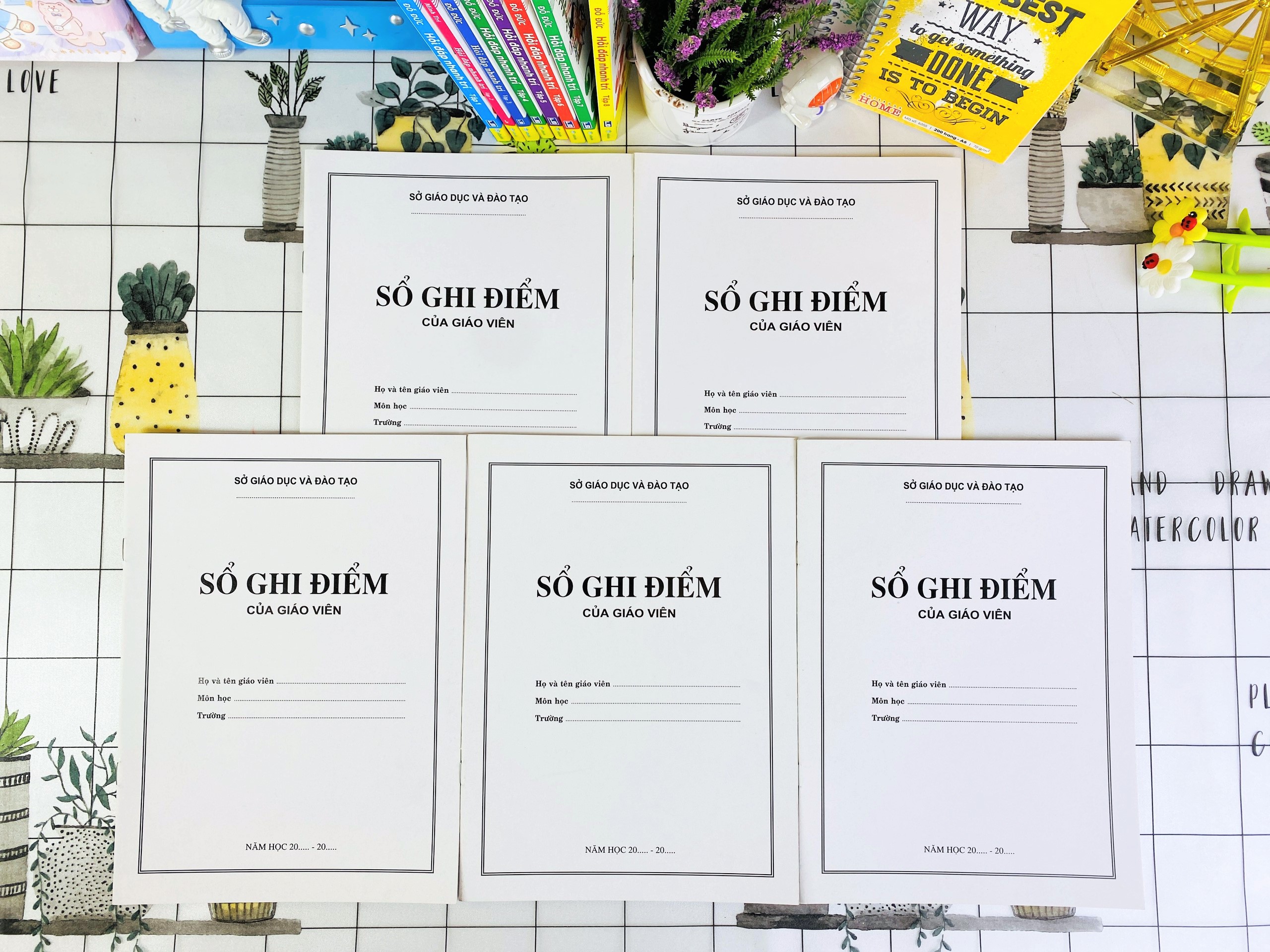 Sách ND - Combo 5 cuốn Sổ ghi điểm của giáo viên