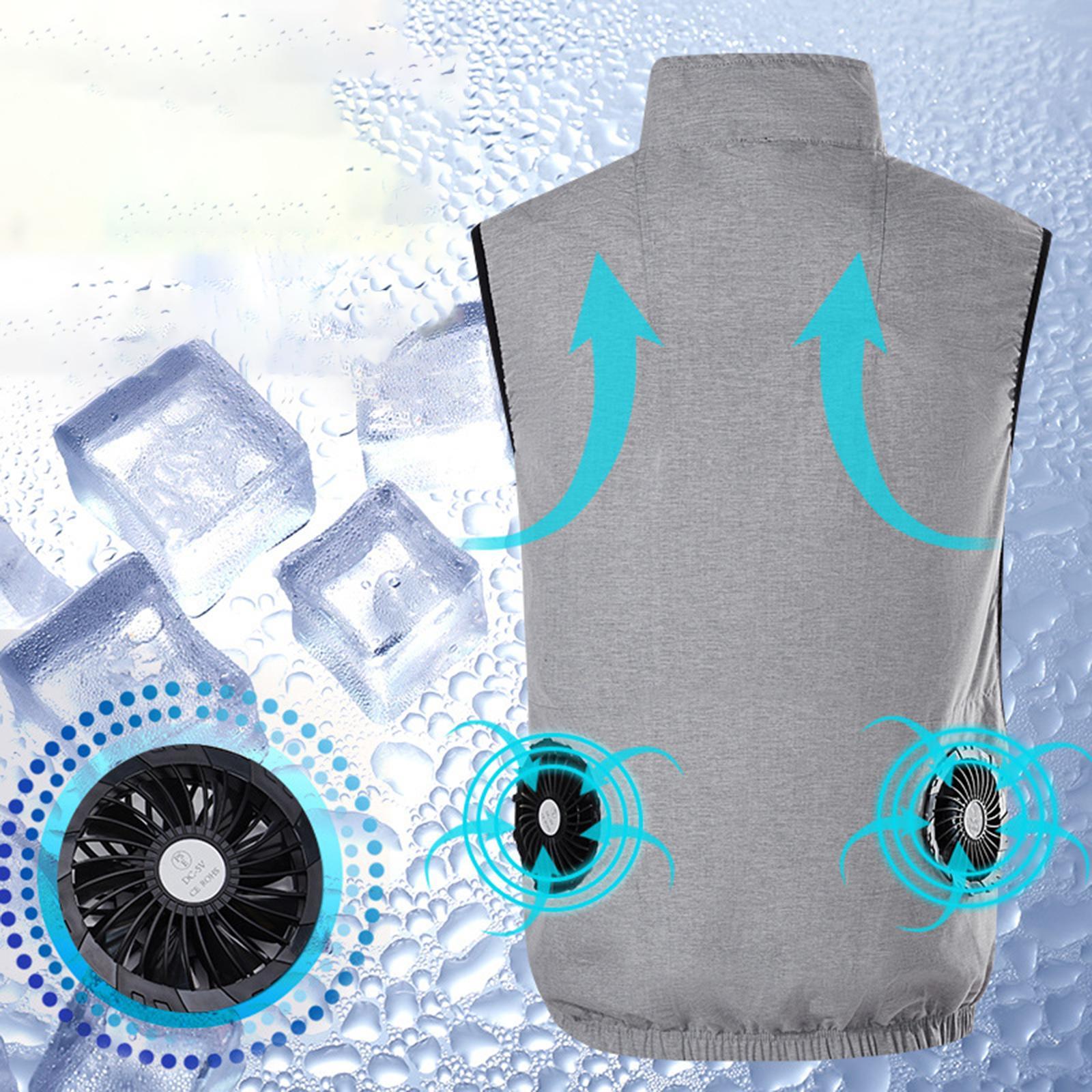 Cooling Clothing Men Women Fan Cold Vest Comfortable for Outdoor