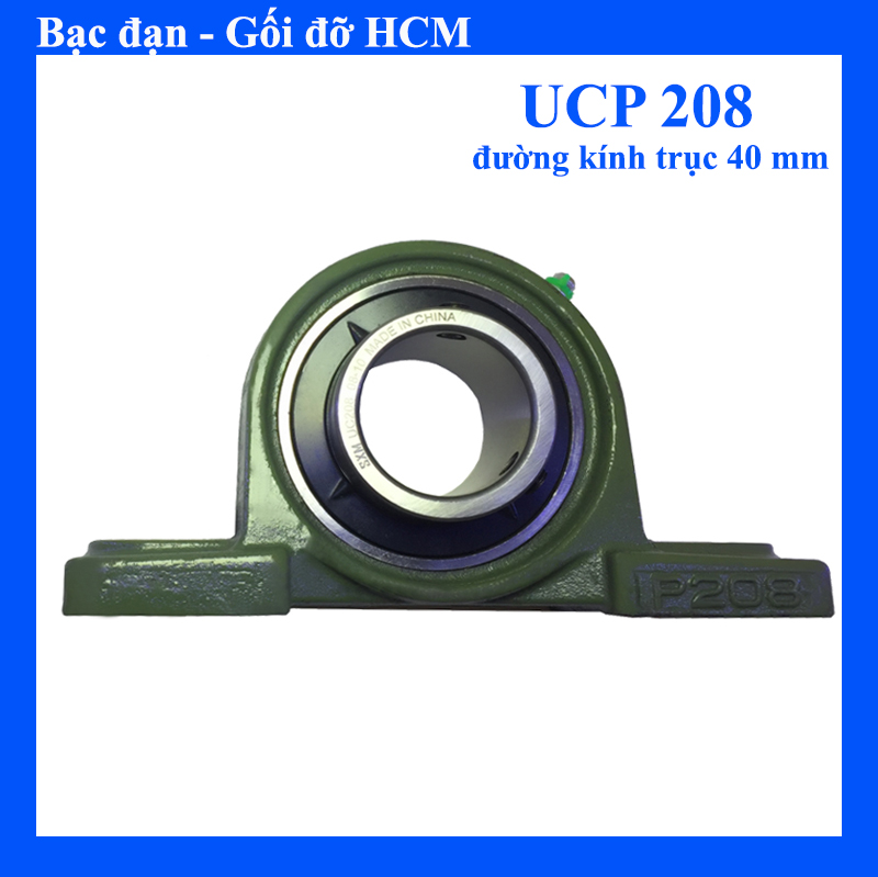 gối đỡ bạc đạn UCP208 đương kính trục 40mm