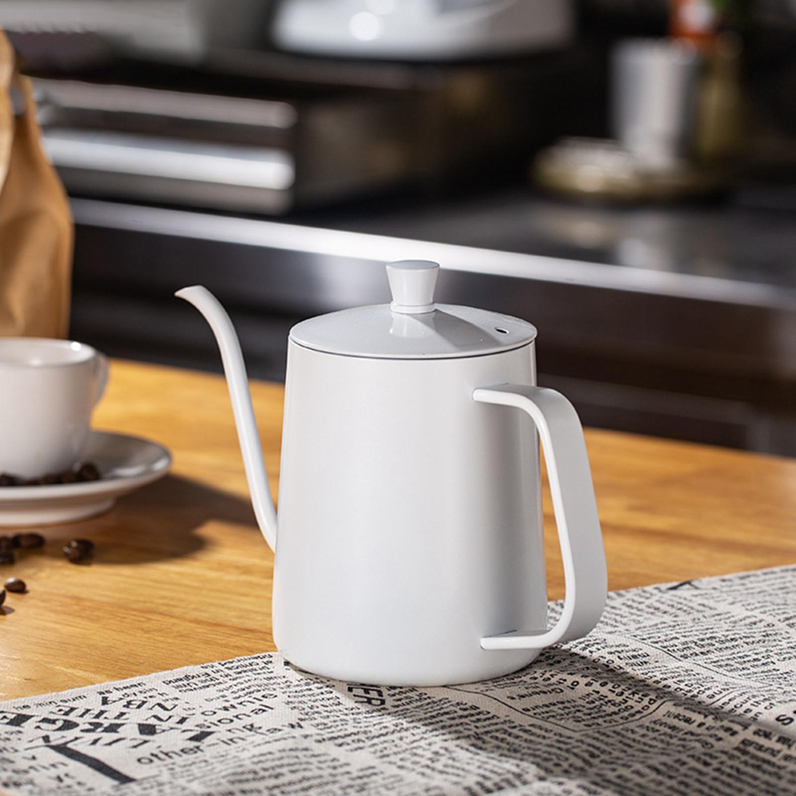 2Pcs Swan Neck Thin Mouth Pour Over Kettle Tea Pot for Tea Drip Coffee Water