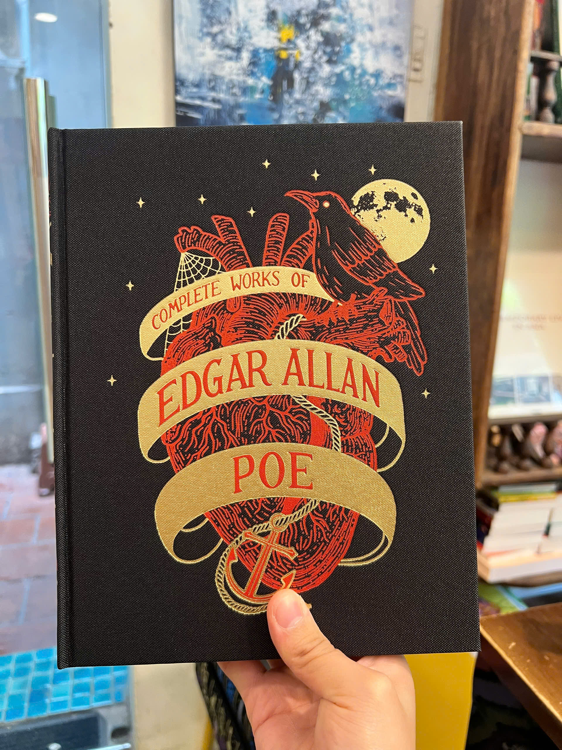 Sách - The Collected Works of Edgar Allan Poe | Classics Horror / Gothic / Bìa da, cứng khổ lớn