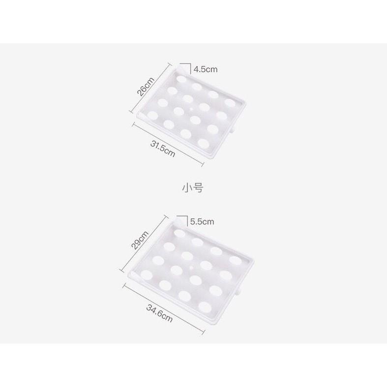 Combo 10 Khay Xếp Quần Áo Gấp Gọn Thông Mình Nhựa PVS Cao Cấp