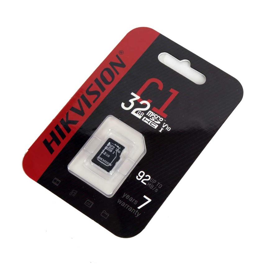 Thẻ Nhớ Micro SD HIKVISION 32GB / 64GB, Tốc Độ Đọc 92Mb/s, Dùng Cho Tất Cả Các Thiết Bị Hỗ Trợ Thẻ Nhớ Gắn Ngoài - Hàng chính hãng