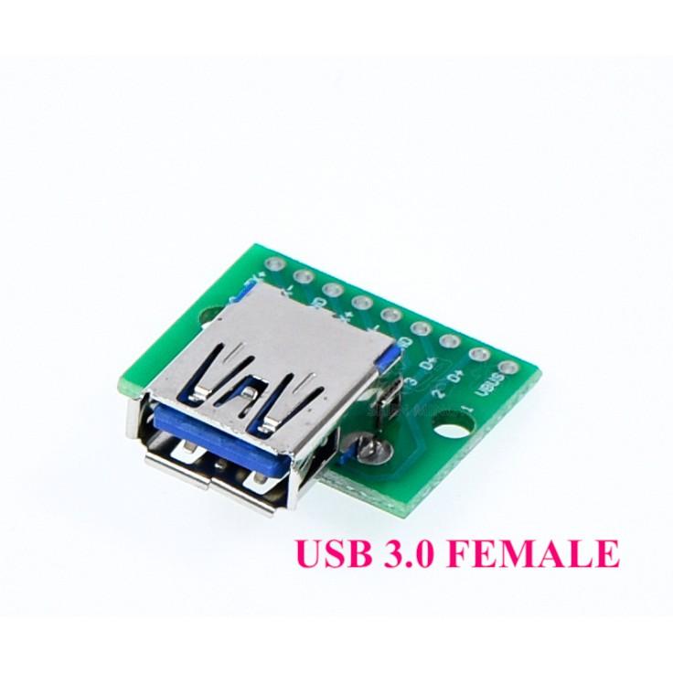 Đế ra chân header USB MICRO MINI TYPE-C TYPE-B DIP USB2.0 3.0