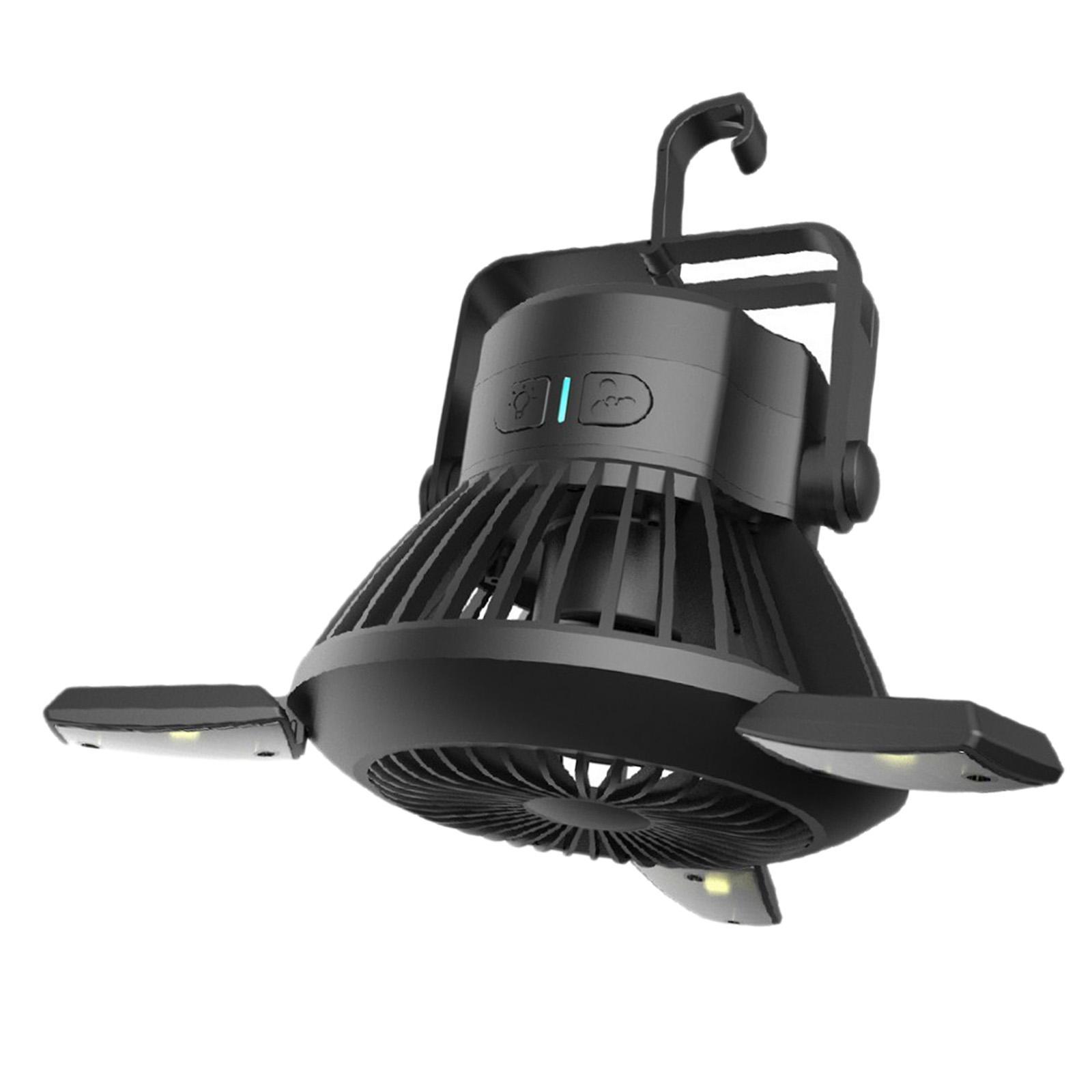 Solar Powered Tent Light Outdoor Camping Fan Lamp