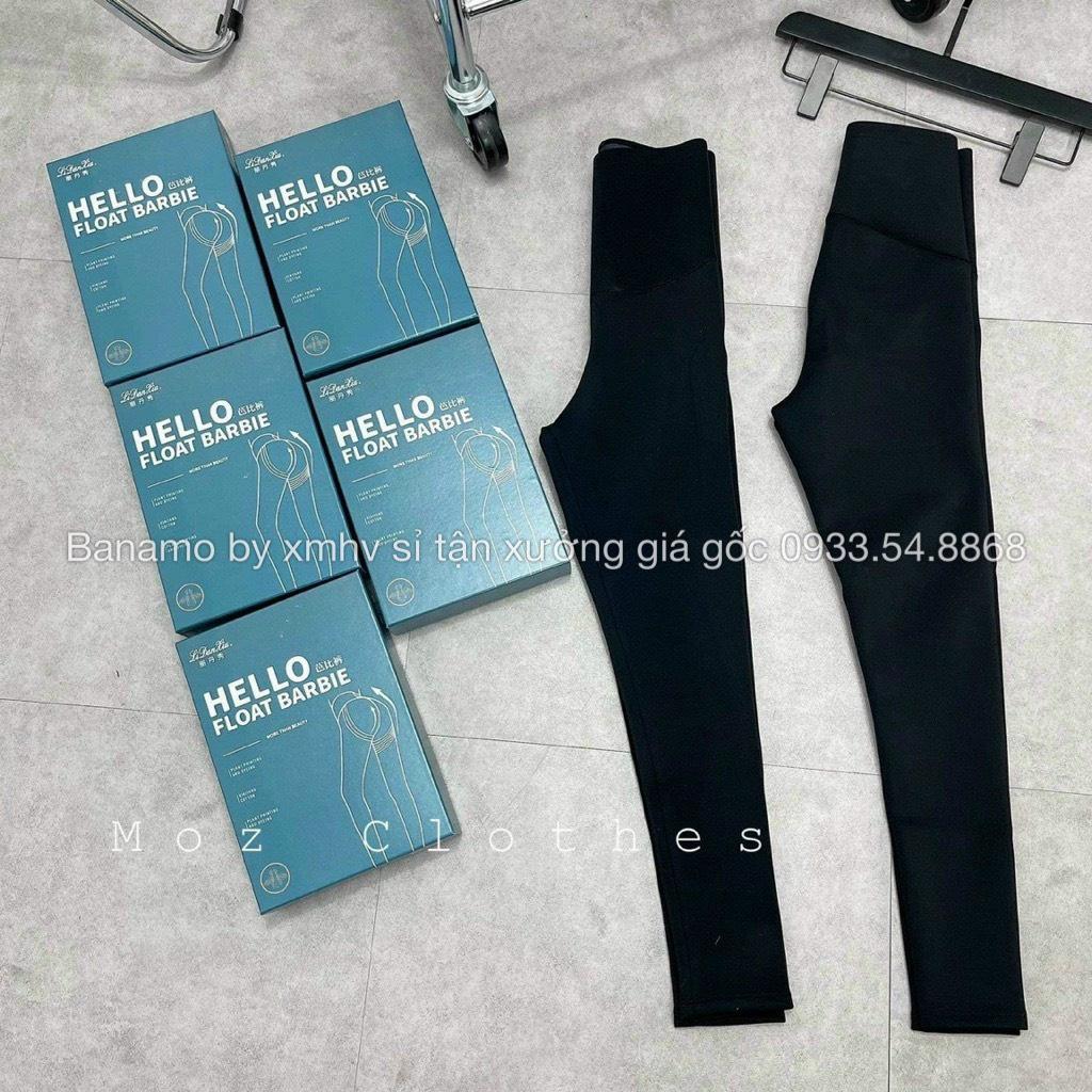 Quần legging cạp cao ghen bụng hộp xanh HELLO mẫu mới 7112