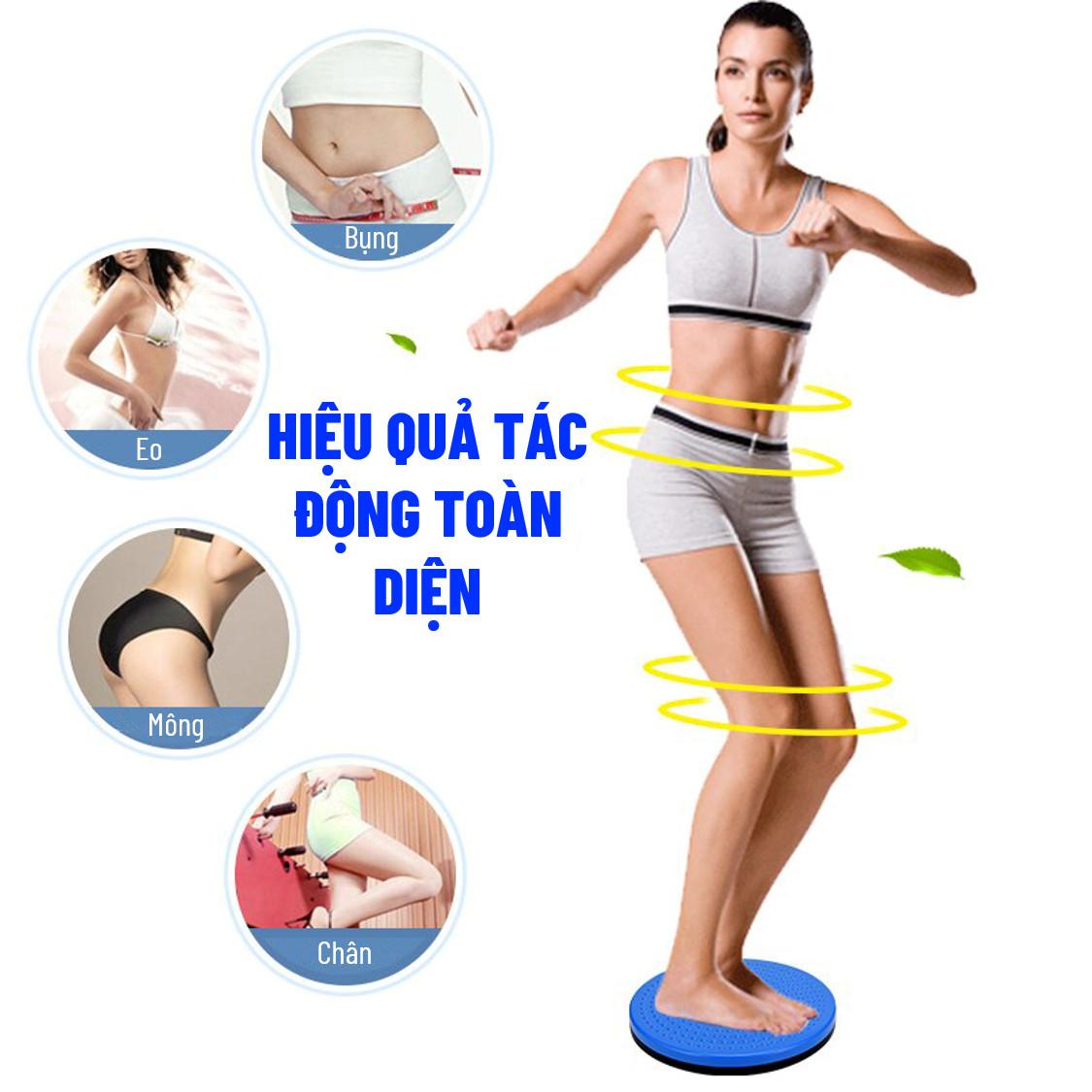 Đĩa Xoay Tập Eo - Bàn Xoay Tập Eo - Đĩa Xoay Eo Giảm Cân - Bàn Xoay Eo Tập Thể Dục Hiệu Quả, dụng cụ thể dục thể thao, dụng cụ tập gym tại nhà, nhựa pvc thân thiện môi trường - Xanh - Hàng Chất Lượng