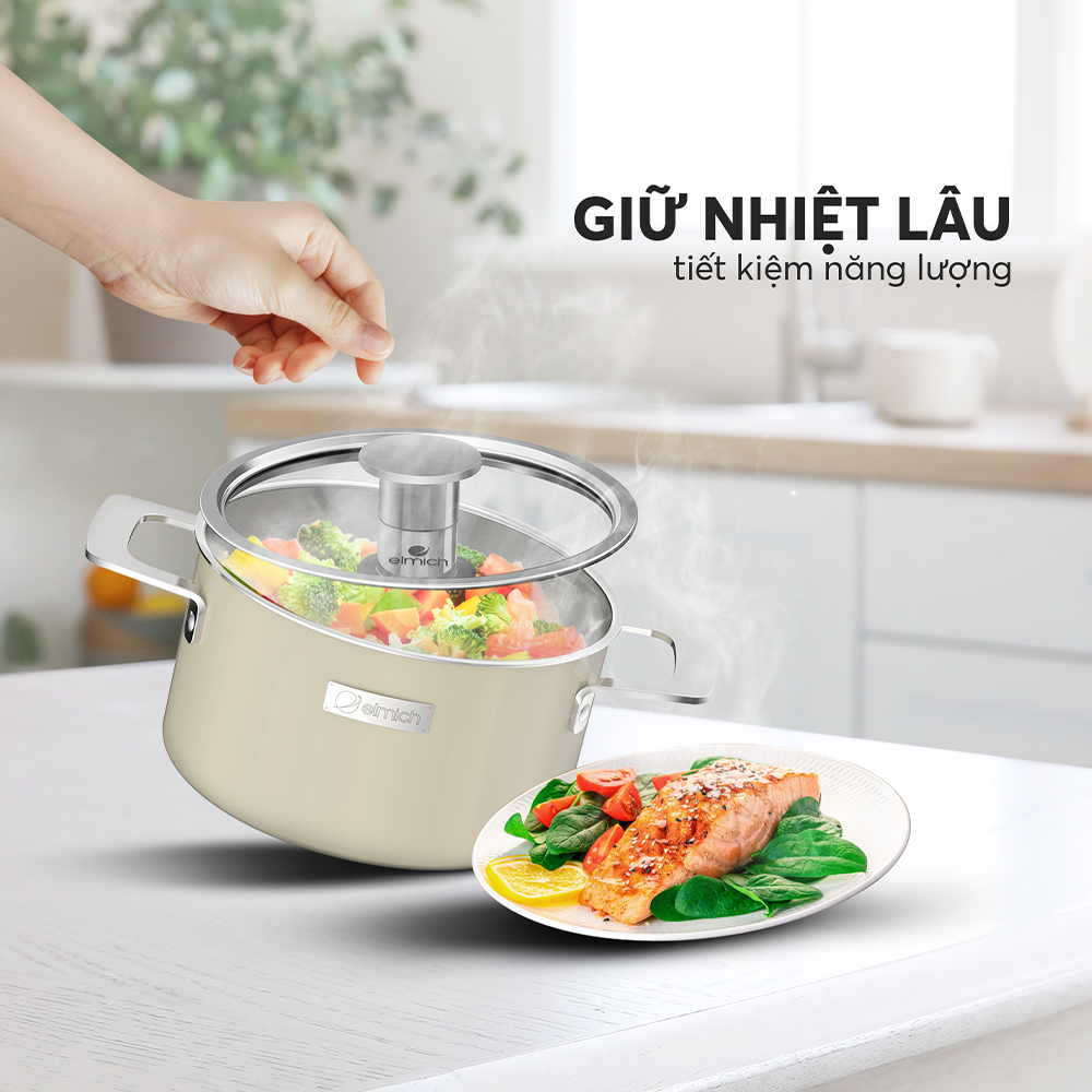 Nồi inox liền khối Elmich Hera