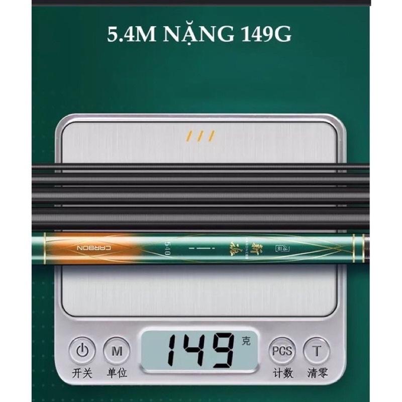 cần câu tay dài 7m2 hàng loại 1 chính hãng cần tải cá 10kg + 1 đọt phụ cần siêu nhẹ màu xanh ngọc