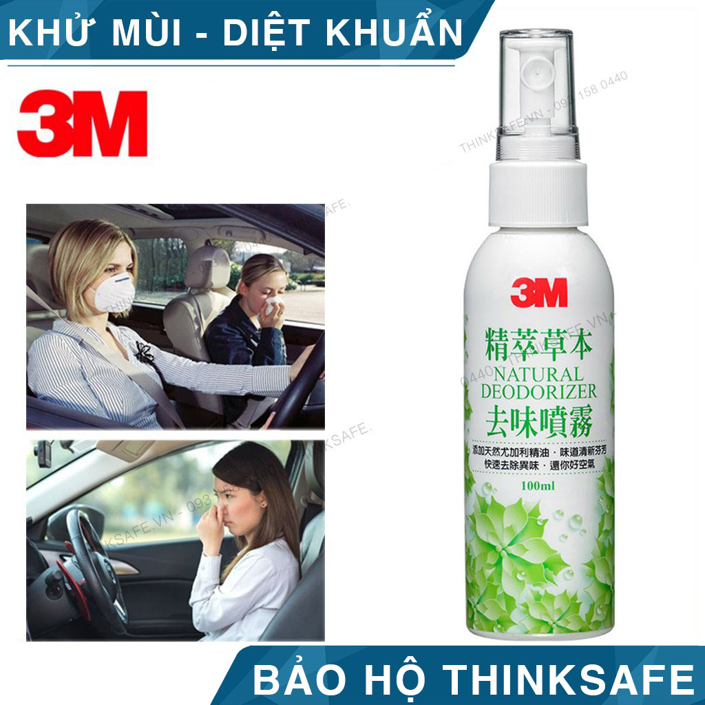 Chai xịt khử mùi kháng khuẩn 3M 12009 Natural Deodorizer - Bình xịt khử mùi xe ô tô và phòng lạnh