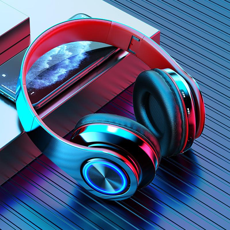 Tai Nghe Game Thủ Tai Nghe Blutooth Âm Thanh Vòm Stereo Không Dây Tai Nghe USB Có Mic Màu Sắc Rực Rỡ Ánh Sáng Máy Tính Laptop Tai Nghe