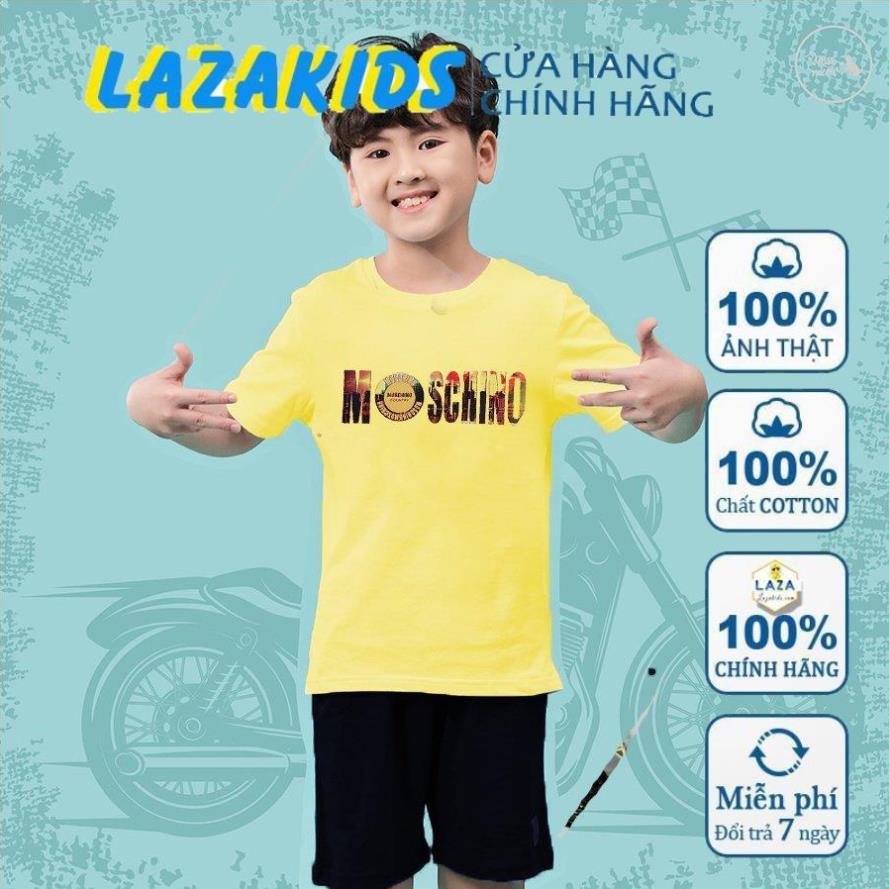 Bộ đồ bé trai 20kg-40kg. Quần áo trẻ em 5-14 tuổi LAZAKIDS hàn quốc cotton 100% mát mịn đẹp xuất khẩu size đại in logo