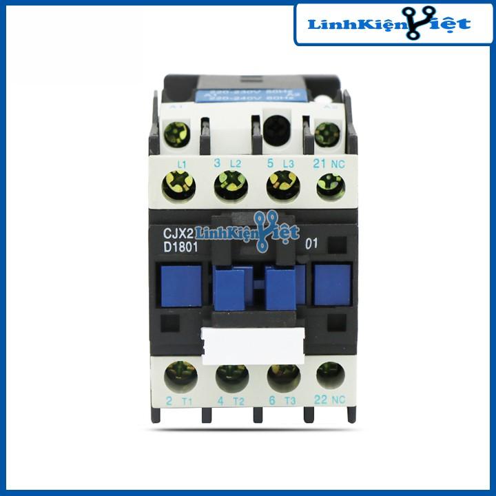 Khởi động từ contactor CJX2 380V 18A vỏ chống cháy, công suất lớn