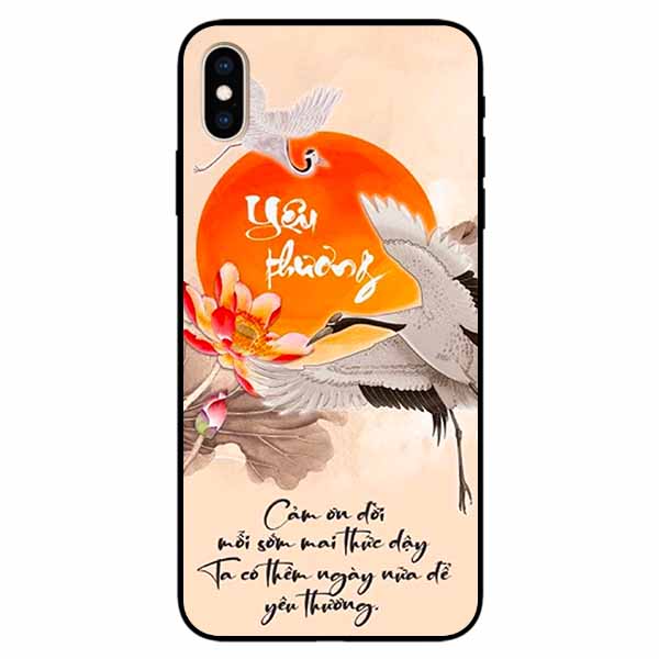 Ốp lưng in cho Iphone X/ Xs Mẫu Yêu Thương