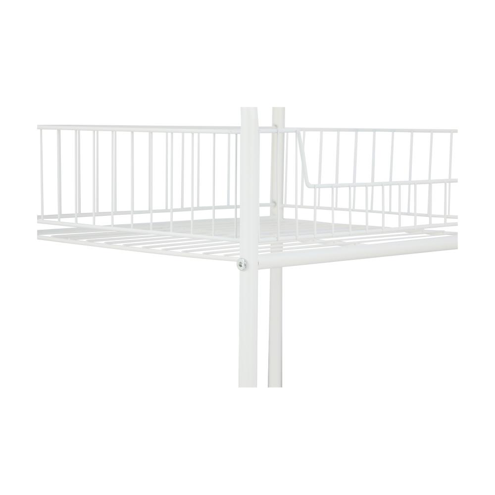 Kệ nhà tắm đa năng 4 tầng SPEED SHELF khung thép cao cấp sơn trắng kết hợp bánh xe di chuyển tiện lợi | Index Living Mall - Phân phối độc quyền tại Việt Nam