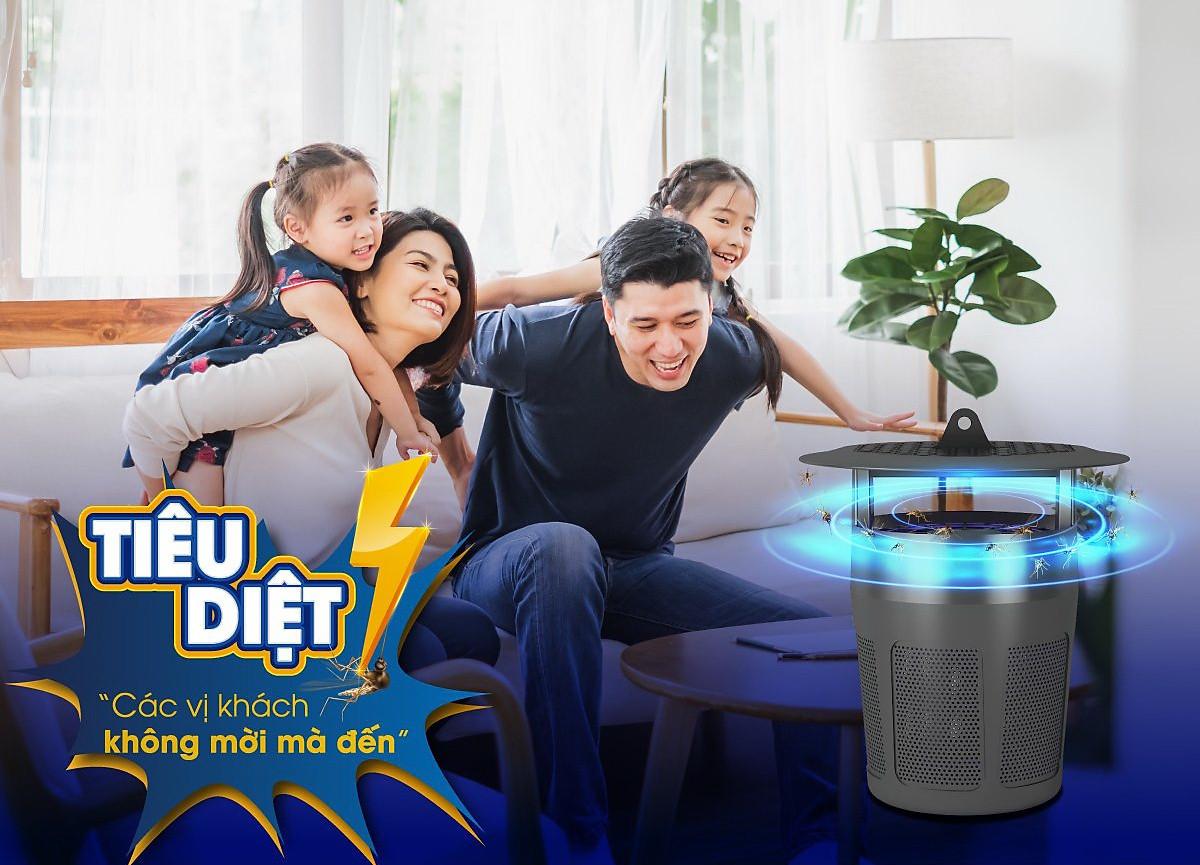 Đèn bắt muỗi thông minh Rạng Đông chính hãng Model: DBM01 5W tiện ích, hạn chế tiếng ồn, sản phẩm TOP của năm