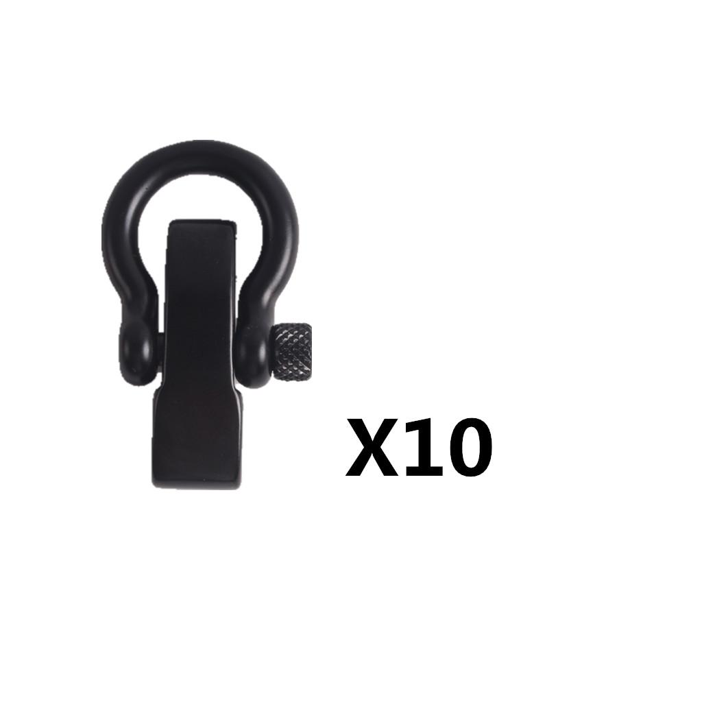 10pcs Stainless D Shape Adjustable Shackle   Bracelet