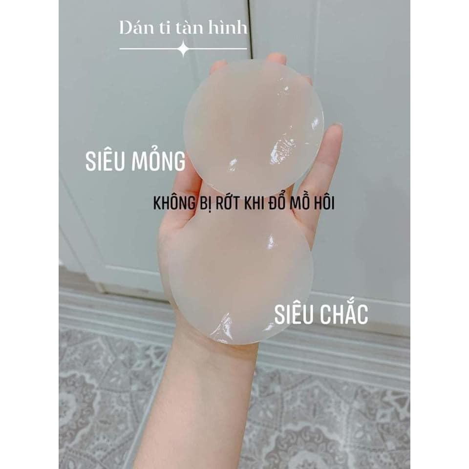 Cặp Miếng Dán Đầu Ti Silicon Nâng Ngực Cao Cấp Dùng Được Nhiều Lần