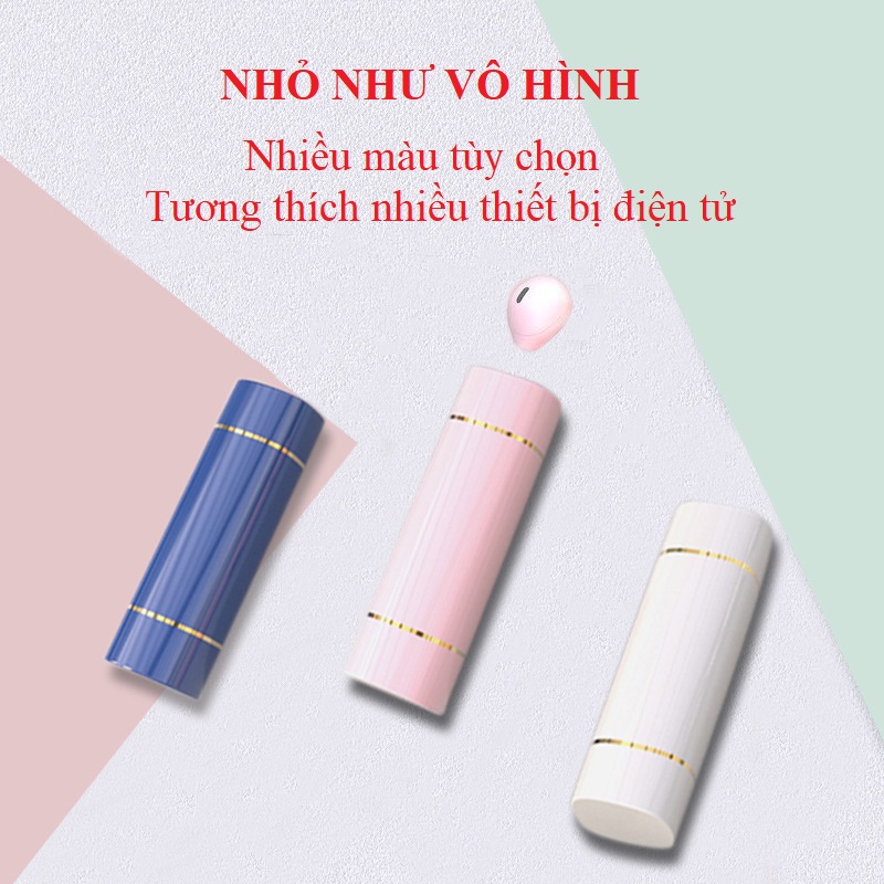 Tai Nghe Nhét Tai Hình Thỏi Son HuQu HQ-Pro X6- Đường Truyền Bluetooth 5.0 -Hàng Chính Hãng