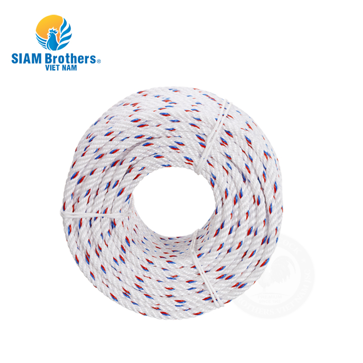 Dây thừng PP đa dụng siêu bền Siam Brothers - 4 tao/6mm - 50m (bán theo cuộn)