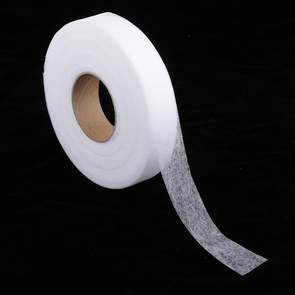 2 Roll Iron on Fabric Fusing Tape 25mm Adhesive Hemming Tape 90 Yards/each