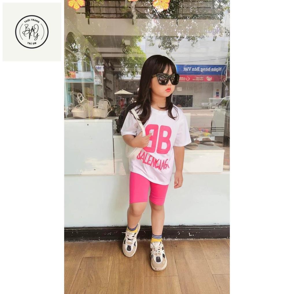 Thời trang trẻ em - Đồ bộ bé gái ngắn tay, thun 100% cotton mát mẻ