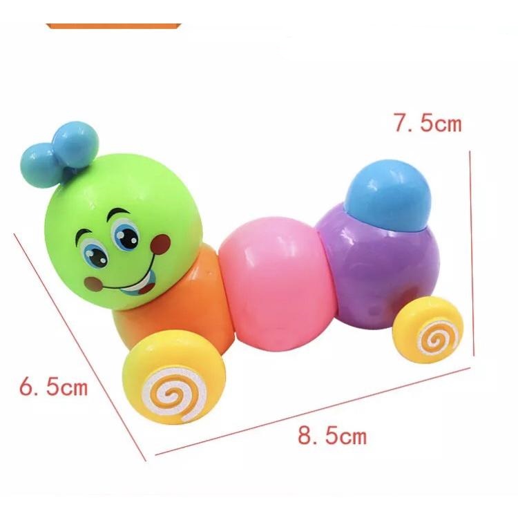 Đồ chơi con sâu vặn cót nhiều màu sắc