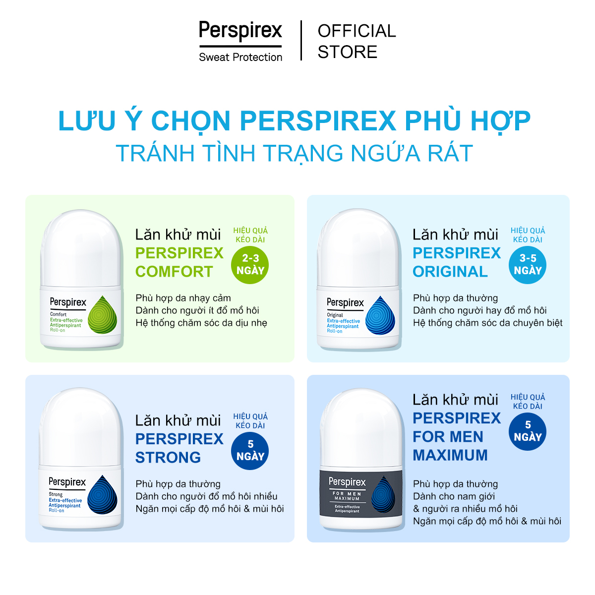 Hình ảnh Combo 2 lăn khử mùi PERSPIREX COMFORT 