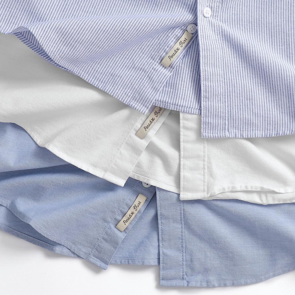 Áo Sơ Mi Nam Dài Tay Cổ Tàu GRAYHOMME linen kẻ sọc cá tính chất vải đũi thoáng mát