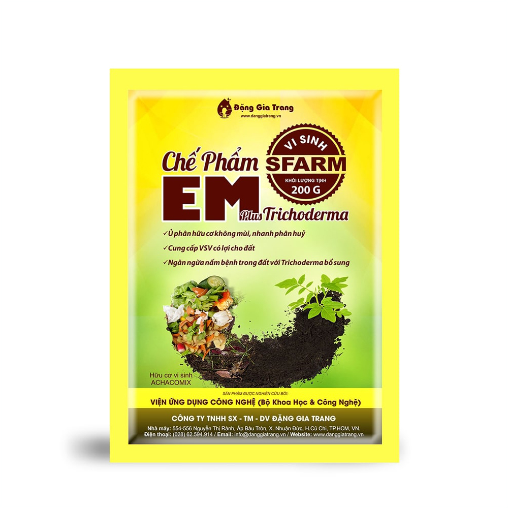 Chế phẩm EM Plus Trichoderma Sfarm - Gói 200gram