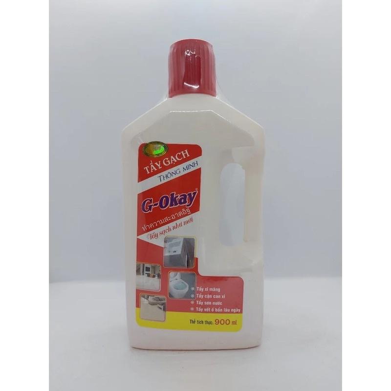 Dung dịch G-Okay 900ml tẩy xi măng, tẩy sơn nước, tẩy vết ố trên gạch, tẩy cặn canxi siêu hiệu quả