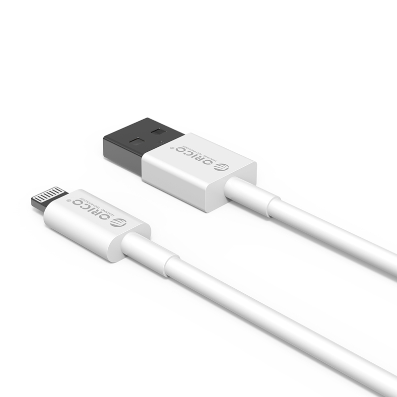 Cáp Sạc Iphone USB A Sang Lightning (MFI) ORICO- AL01-10-WH- Hàng Chính Hãng