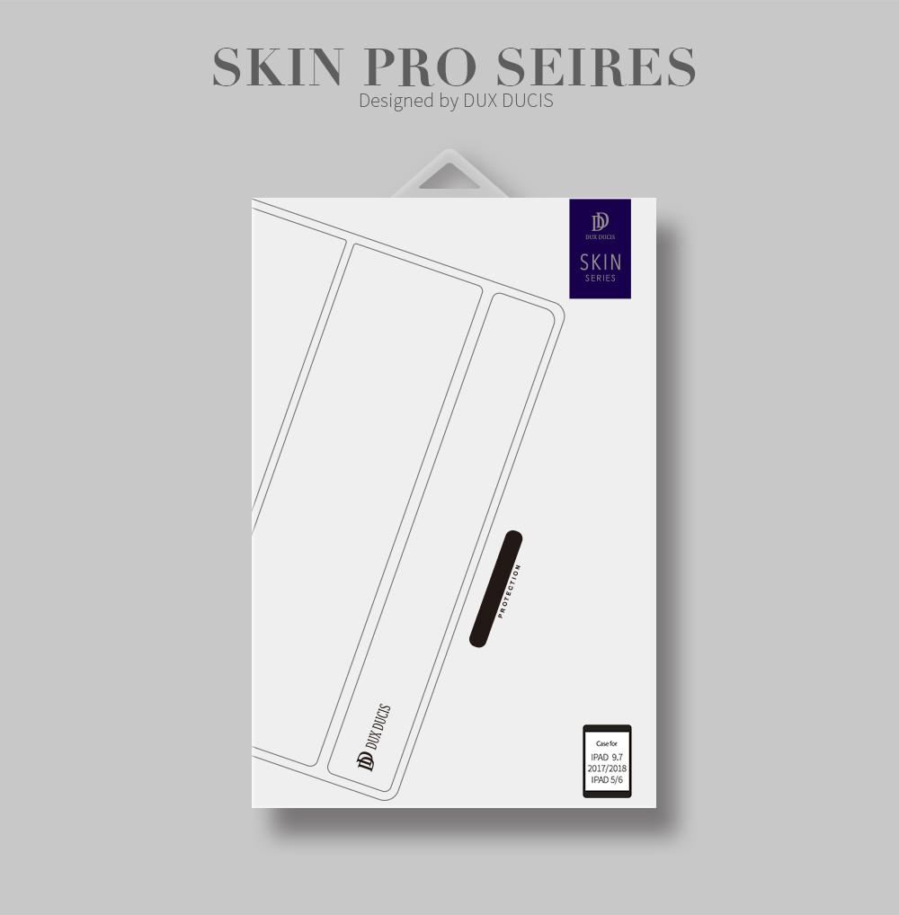 Bao da chính hãng Dux Ducis Skin Pro Series cho iPad 9.7 2018/ iPad 9.7 2017 - Vàng Hồng
