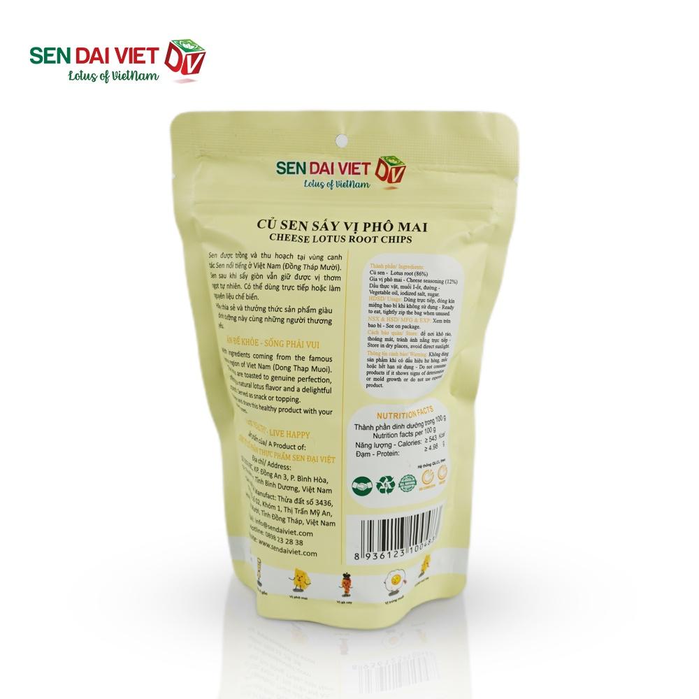 Quà Tặng Dinh Dưỡng Từ Sen- Sen Sấy Vị Phô Mai Cay- Vị Cay Nồng Nàn, Phô Mai Béo Ngậy - Sen Đại Việt- Hộp 140g