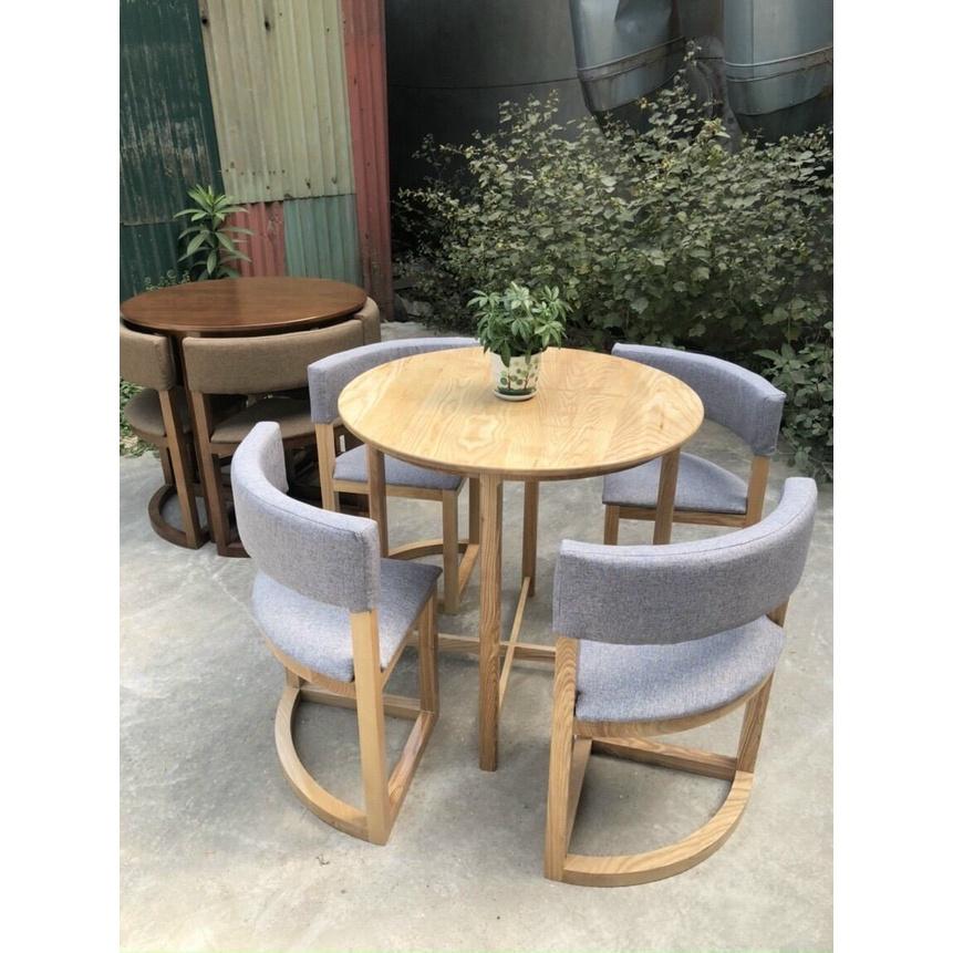 Bộ bàn ăn tròn Tiết Kiệm Diện Tích cao cấp . KT 80cm- cao LH: 0981.266.471
