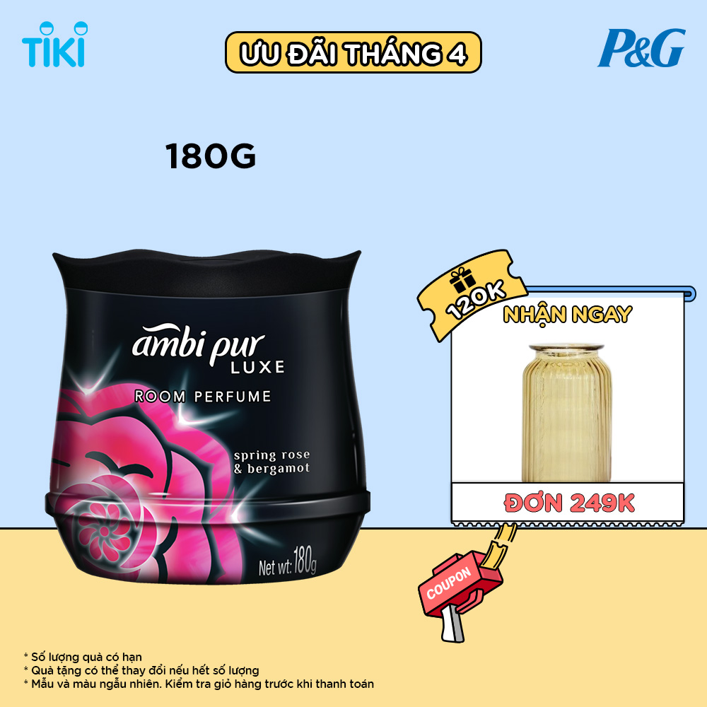 Sáp Thơm AMBIPUR LUXE Cao Cấp 180G Nhiều Mùi Hương