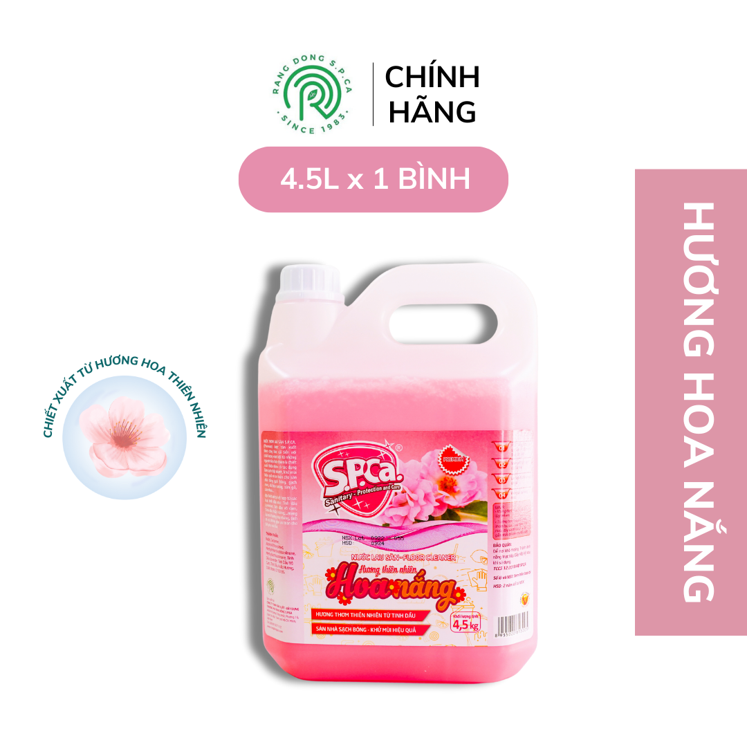 Nước lau sàn S.P.Ca. Premium 4.5 Lít - Hoa Nắng
