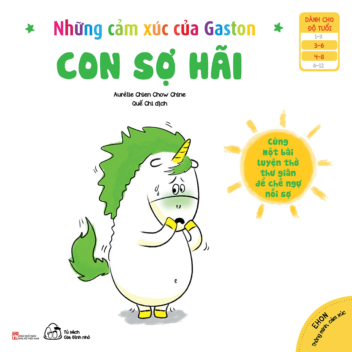 Sách Muki - Bộ 6 Cuốn Ehon Thông Minh, Cảm Xúc: Những Cảm Xúc Của Gaston (Tặng Sổ Tay)