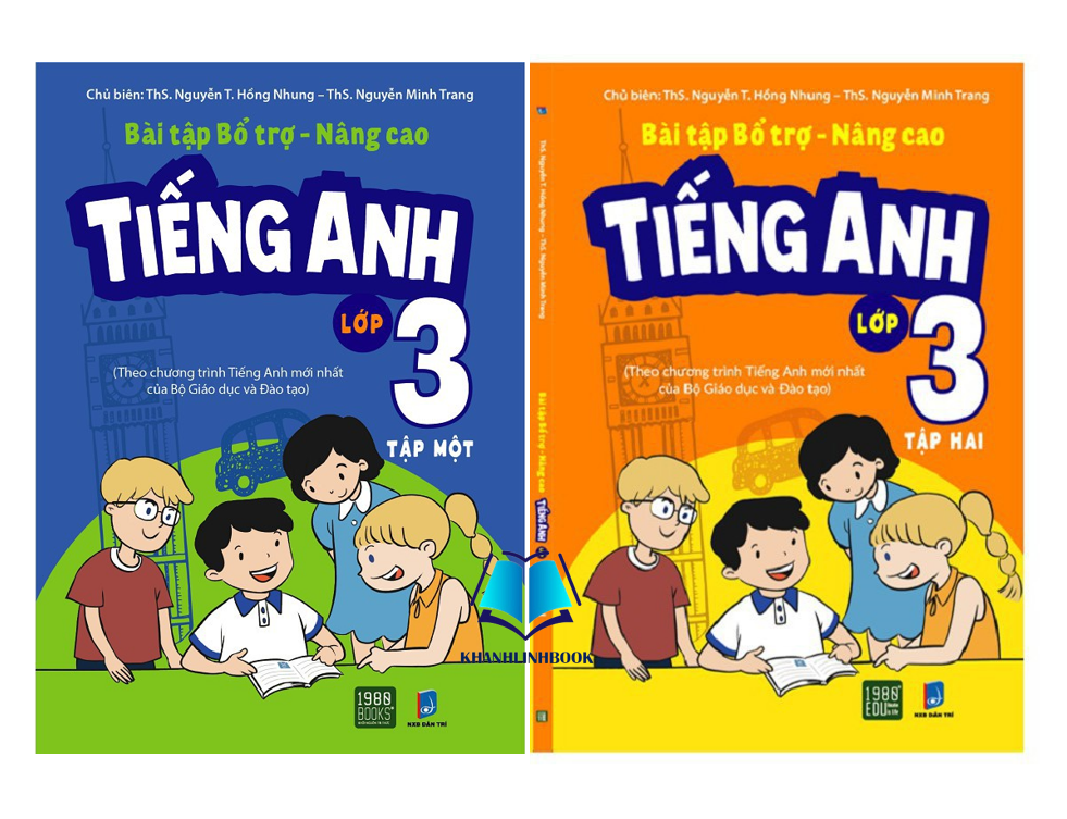 Sách - Combo Bài tập bổ trợ nâng cao tiếng anh lớp 3 - tập 1 + 2