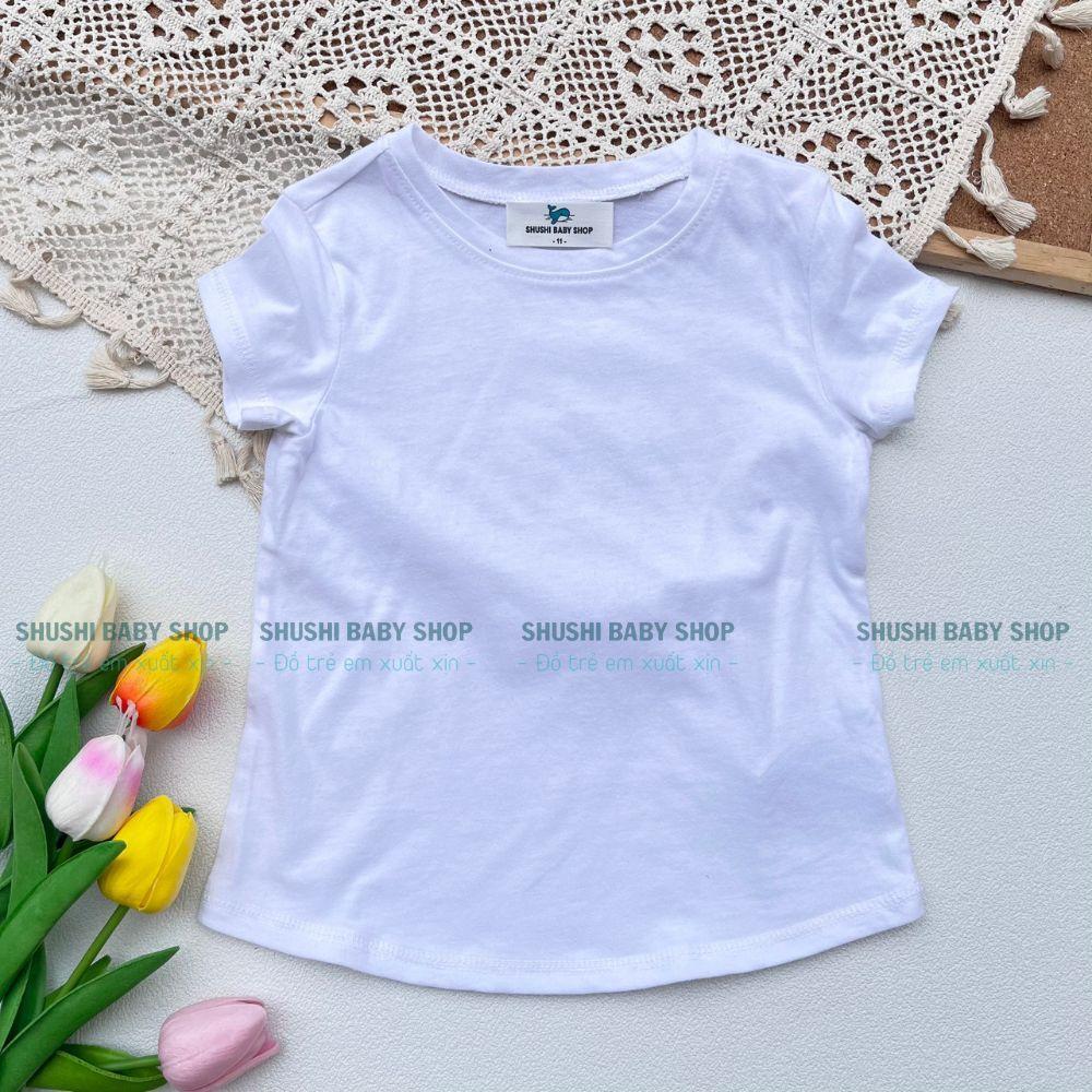 Áo thun bé gái hàng xuất dư chất cotton xịn sò mềm mịn cho bé đi chơi, đi học