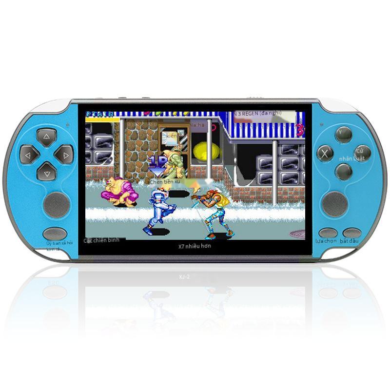 Thuận lợi nhất màn hình lớn 5.1 inch X7PLUS máy chơi game cầm tay PSP gba arcade nes retro FC máy mp5 cầm tay màu đỏ và trắng