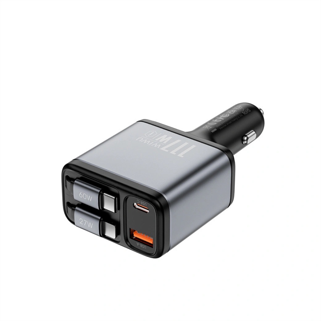 Bộ Sạc Điện Thoại Trên Ô Tô Wi WU WiWU Exeed 200W QC+PD Wi-QC026 - Hàng Chính Hãng