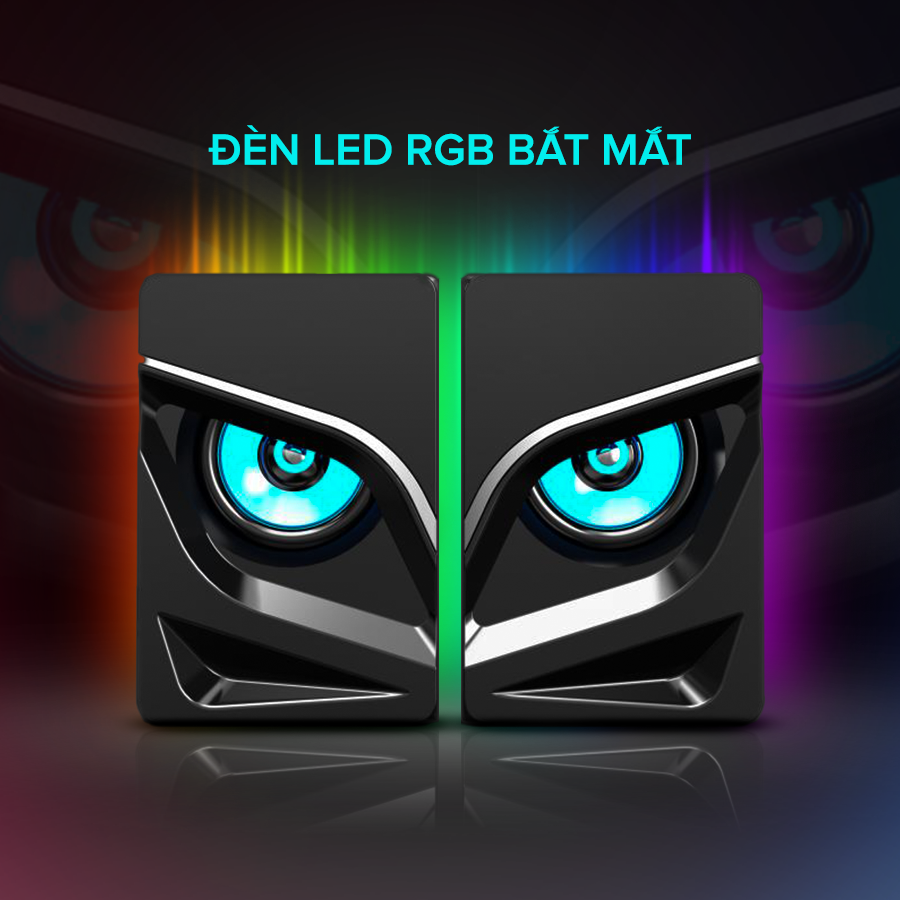 Loa Gaming Speaker HAVIT SK708 RGB USB Nhỏ Gọn, Công Suất Lên Đến 3W - Hàng Chính Hãng