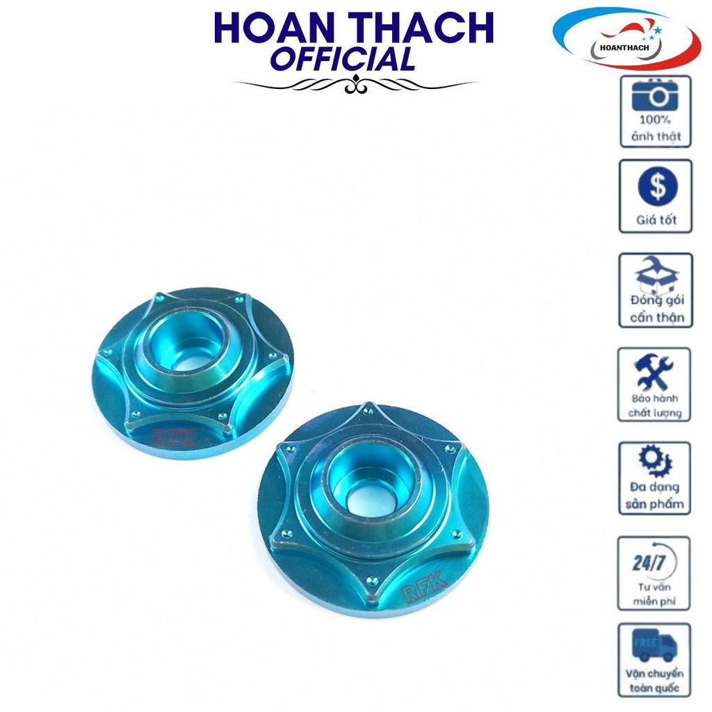 Bộ Gù titan gr5 (Gù + Ốc 6L4 đầu trụ) Xanh lục bảo gắn cho xe máy SP007803