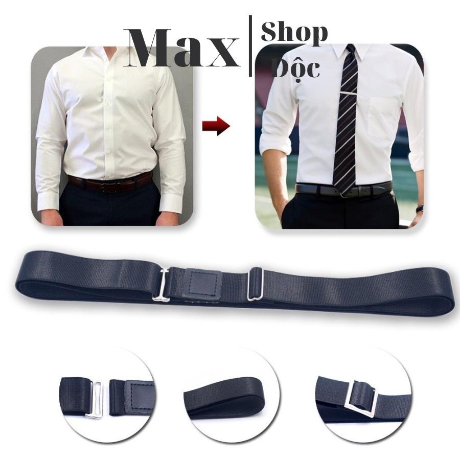 Dây Nịt Thắt Lưng Nam Nữ Maxshopdoc Dây Đai Giữ Áo Sơ Mi Thẳng, Dây Đai Sơ Vin Cho Nam Nữ