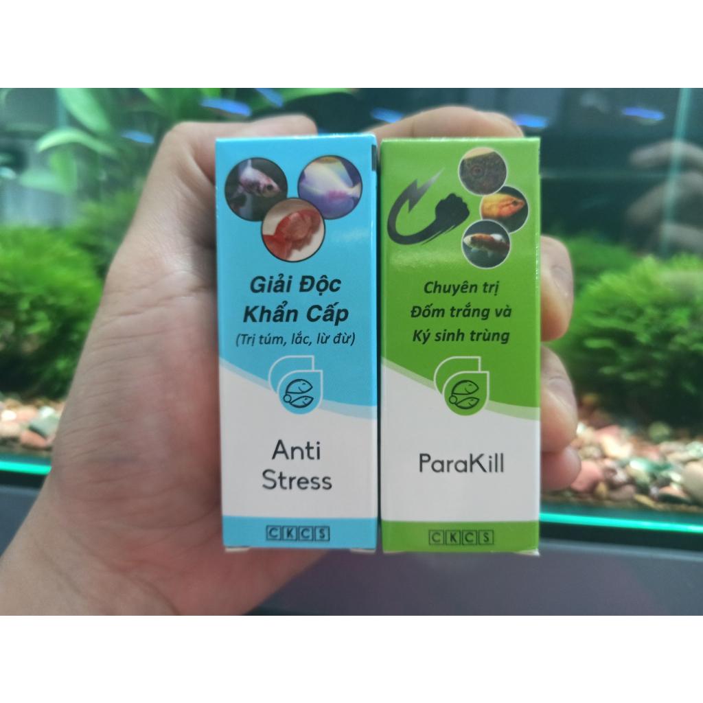 Combo Anti Stress - ParaKill - Toptop- Dưỡng cá -shopleo