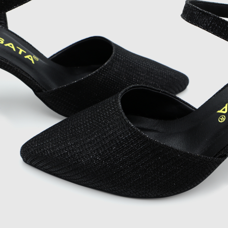 Giày sandal nữ cao gót đế cao 7 phân hàng hiệu rosata hai màu đen vàng cao cấp ro499