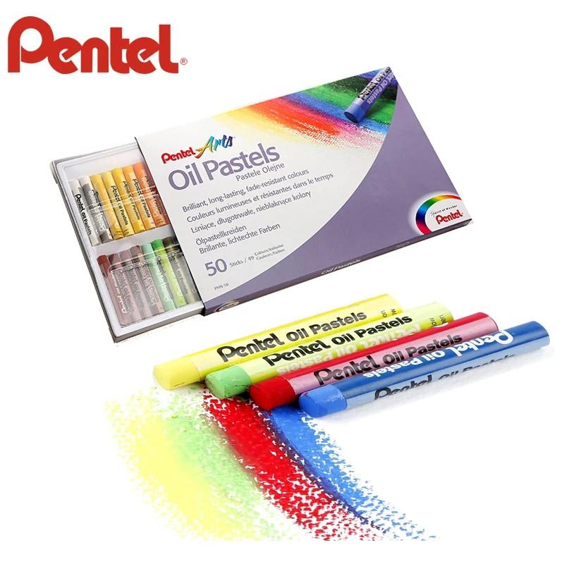 Sáp Màu Dầu Nhật Bản Pentel Oil Pastel PHN Bộ 12/16/25/36/50 Màu | Màu Sắc Tươi Sáng | An Toàn Không Độc Hại