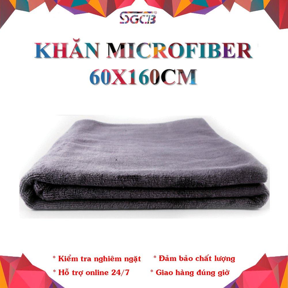 Khăn Lau Xe Ô Tô Mô Tô Microfiber 400G (Xám) SGGD074